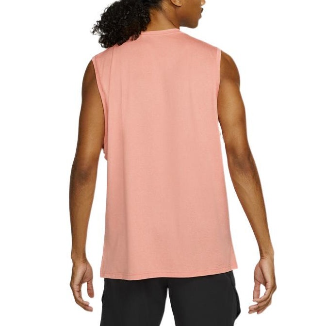 Men's Nike Solid Color Logo Quick Dry Breathable Sports Training Madder Root Brown Vest CZ1185-827 - 5