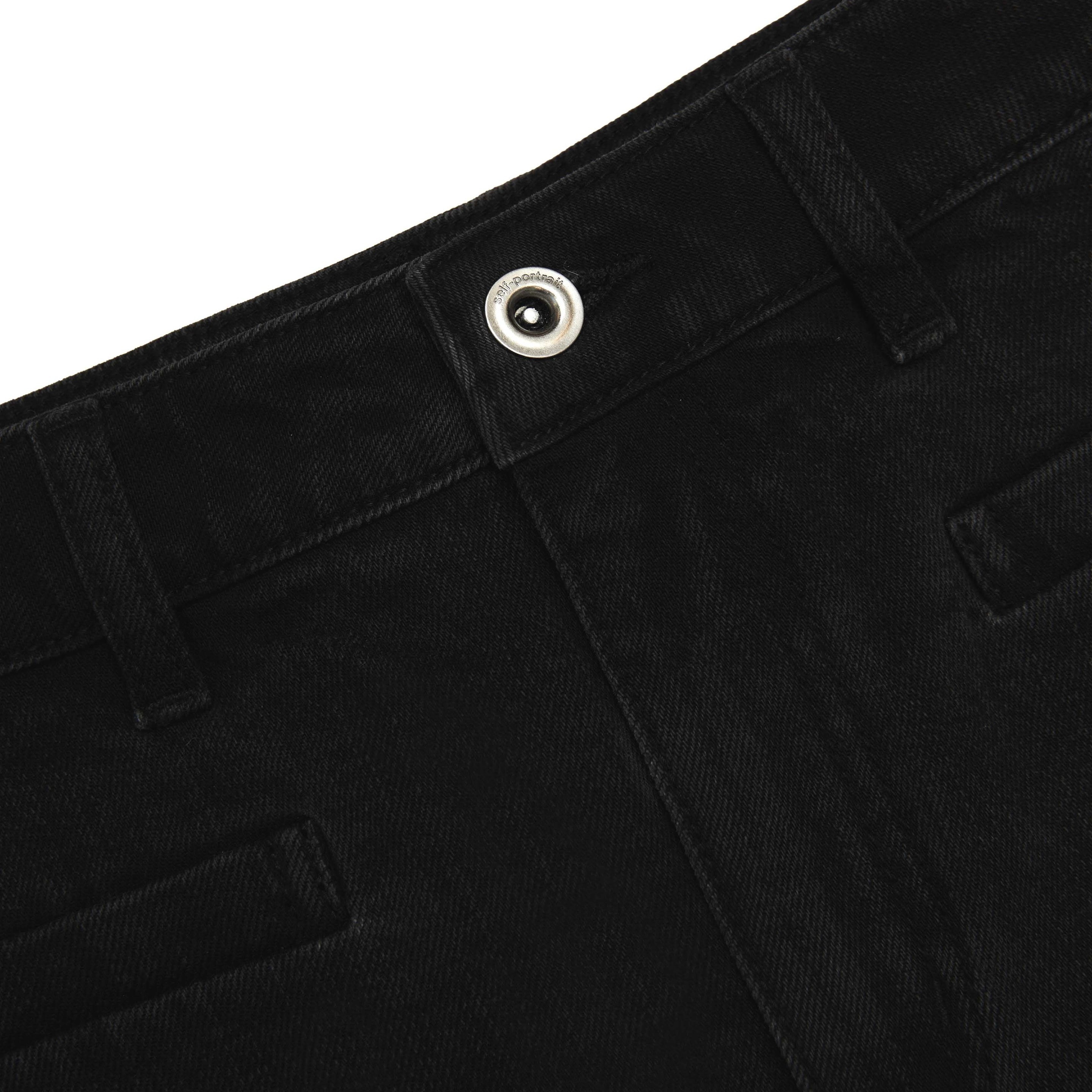 Black Denim Shorts - 5