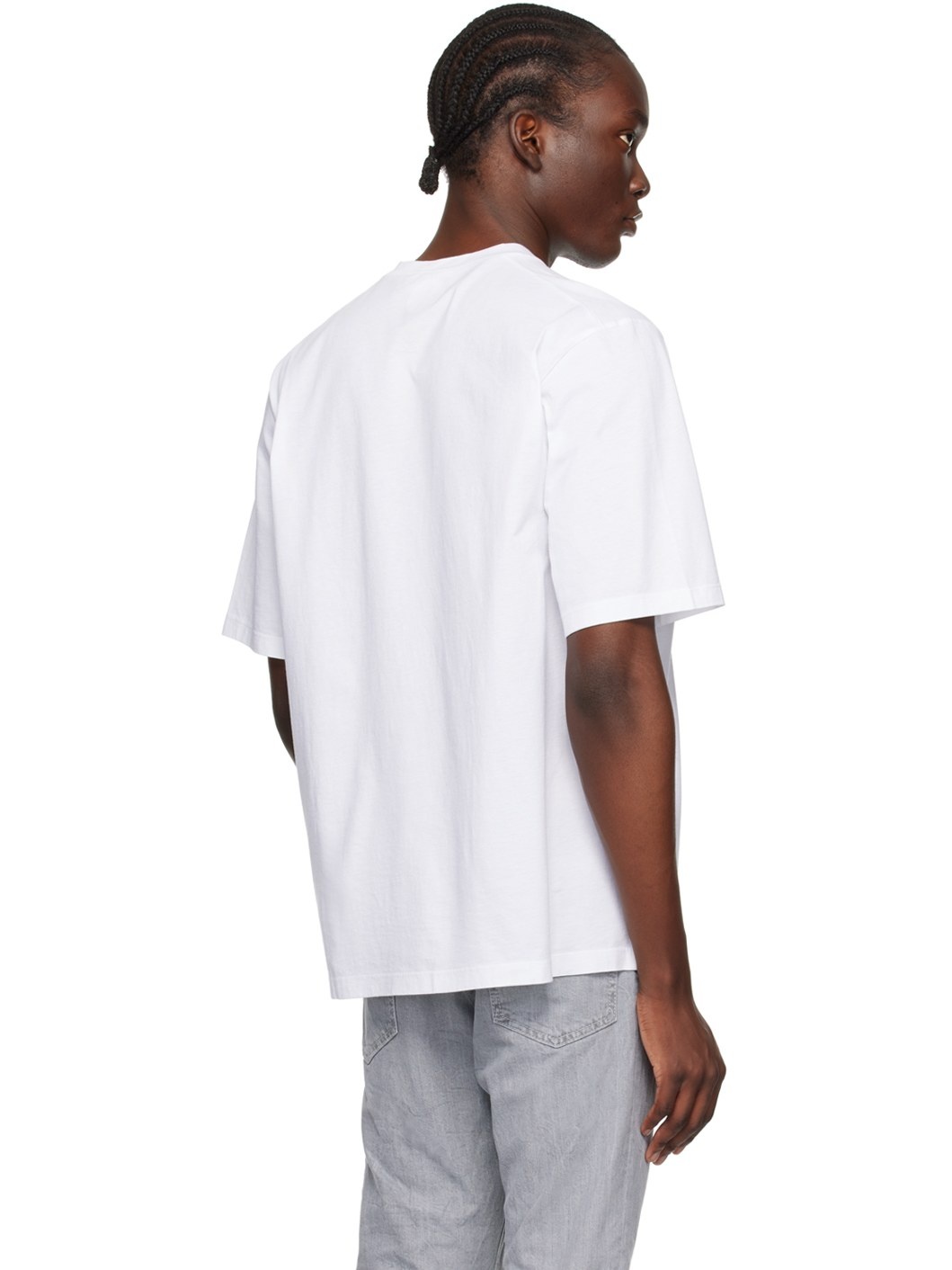 White Loose Fit T-Shirt - 3