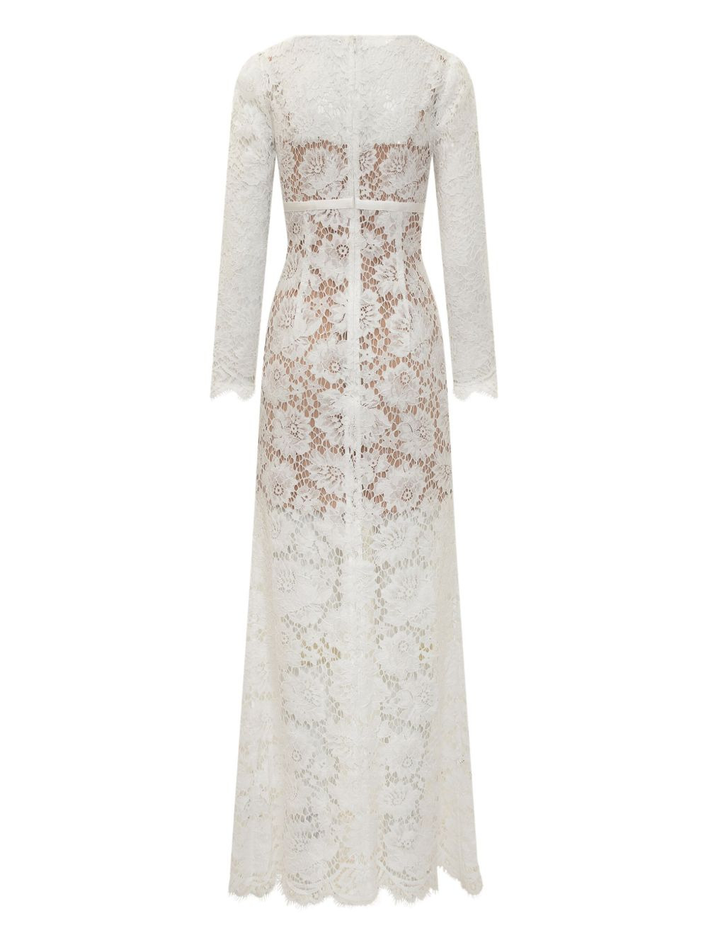 floral-lace gown - 2