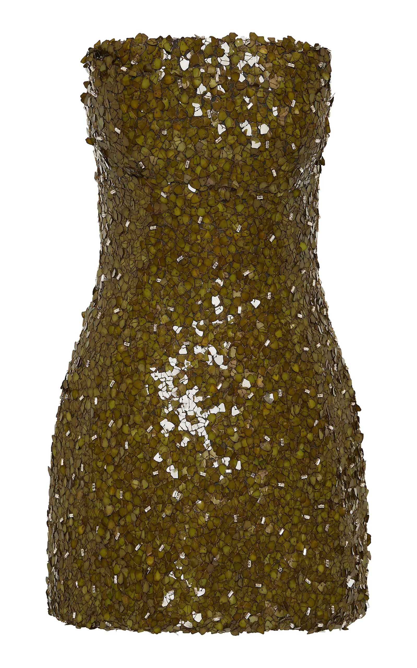 Karter Tulle Mini Dress olive - 1