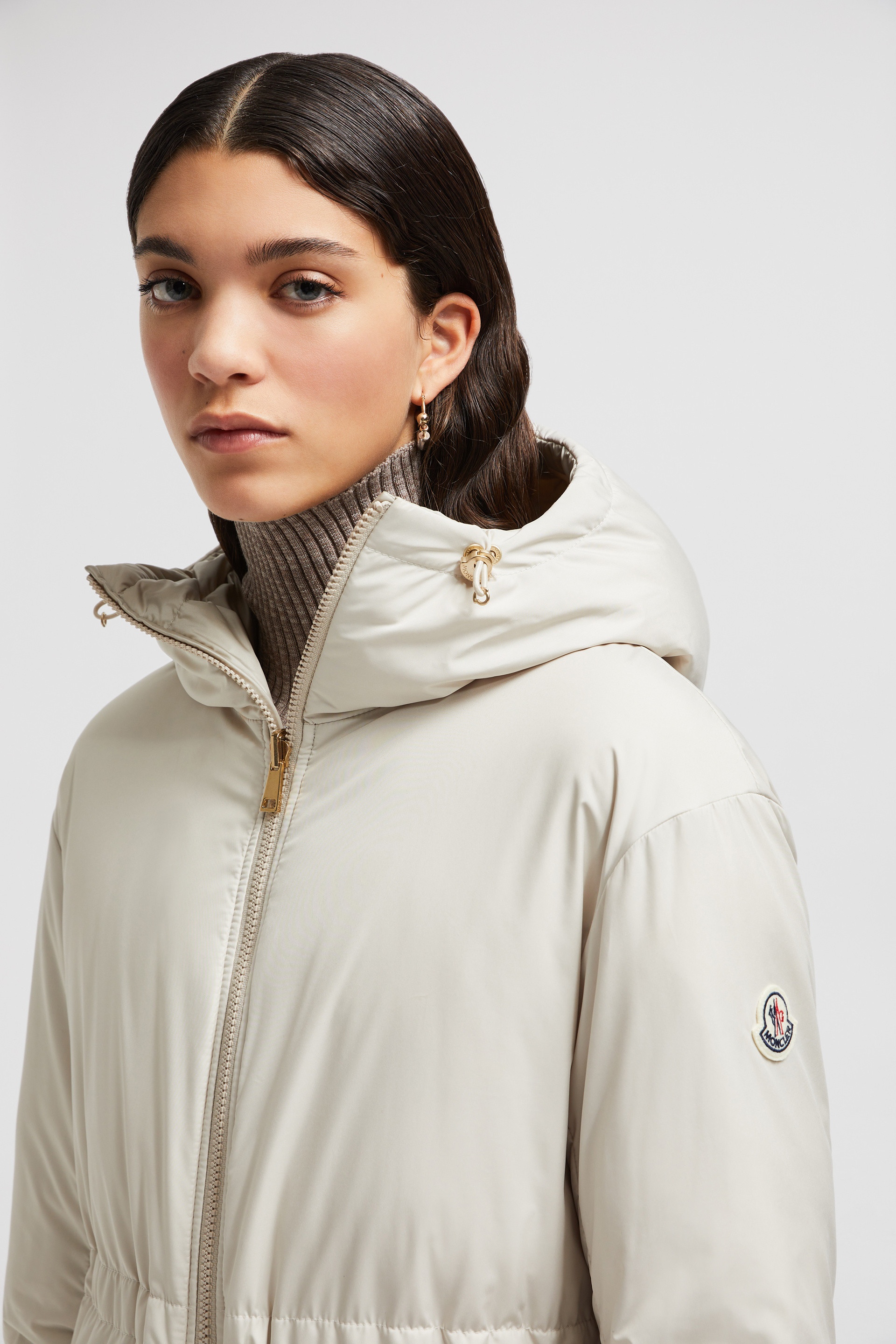Moncler Boulogne Reversible Long Down Jacket | REVERSIBLE