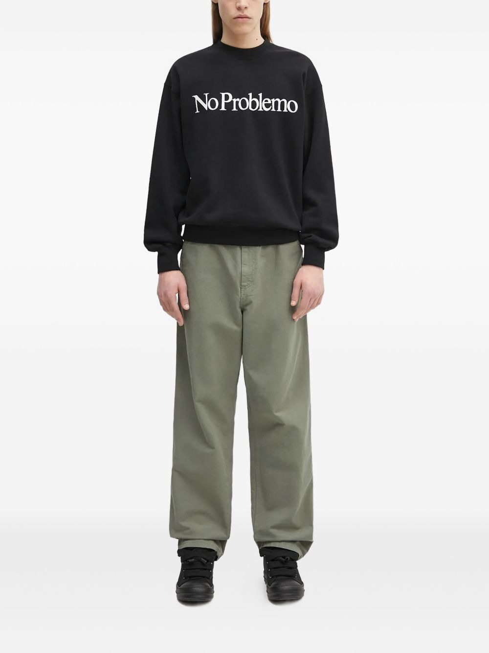 logo-patch cargo trousers - 2
