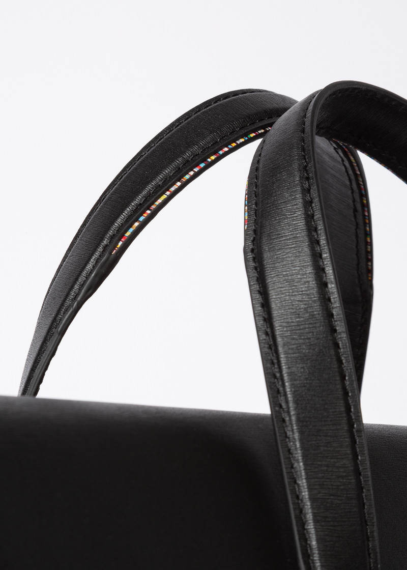 Black Embossed Leather Folio 5