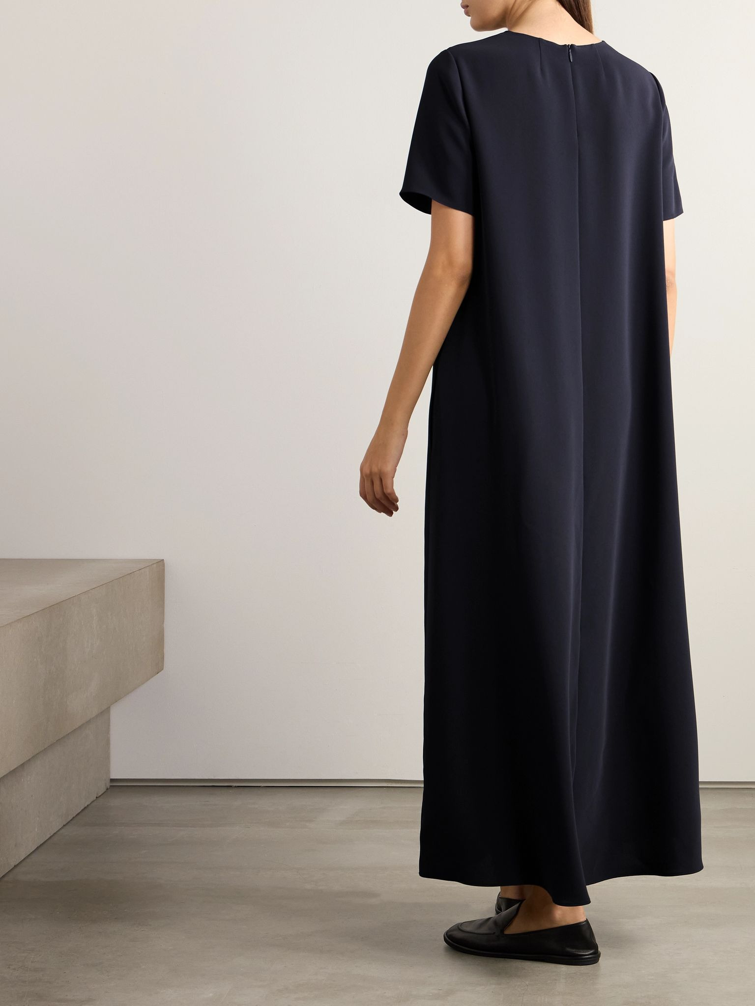 Essentials Robi cady maxi dress Navy - 3