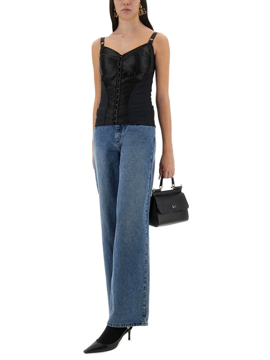 SATIN BUSTIER TOP - 2