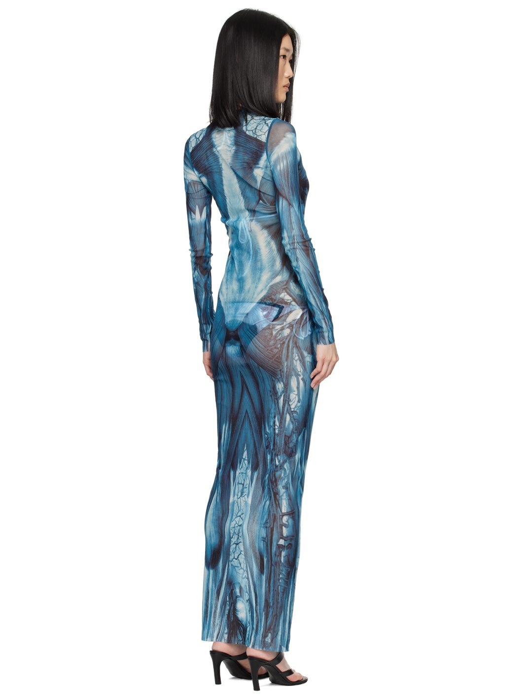 Blue 'The Écorché' Maxi Dress - 3