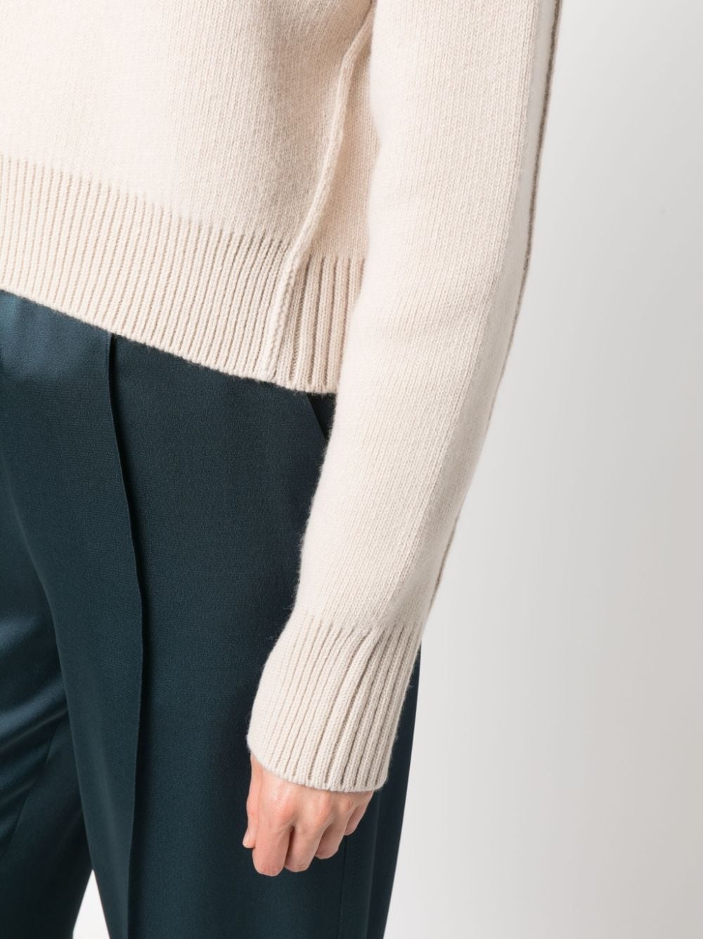 crew-neck cropped jumper - 5