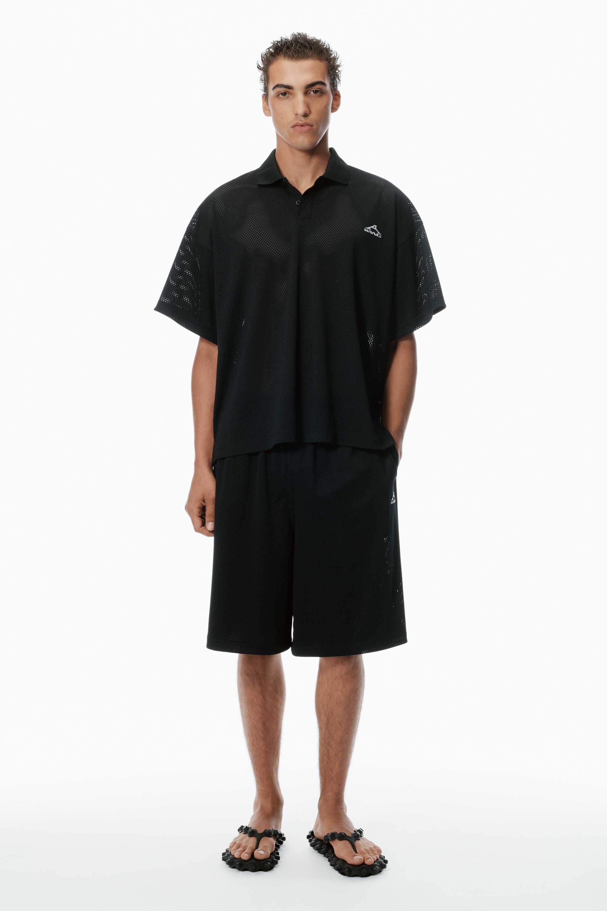 Athletic Mesh Logo Polo - 5
