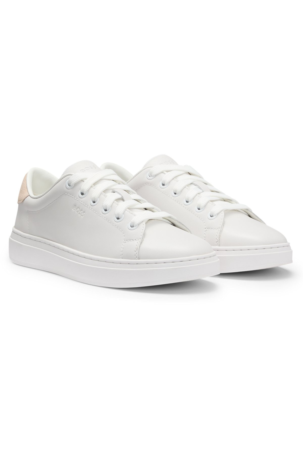 LEATHER TRAINERS WITH SUEDE BACKTAB - 2