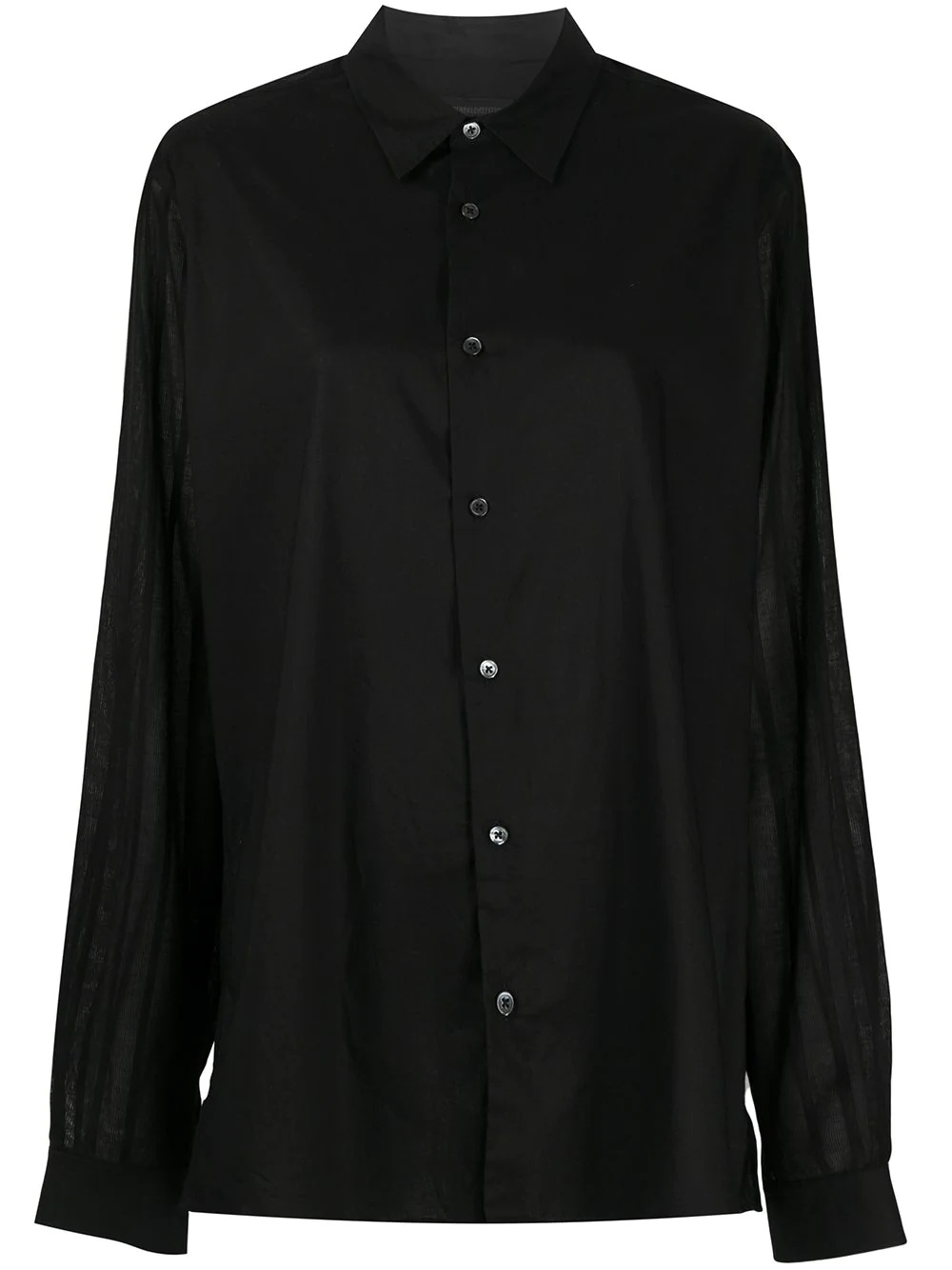 contrast-sleeve shirt - 1