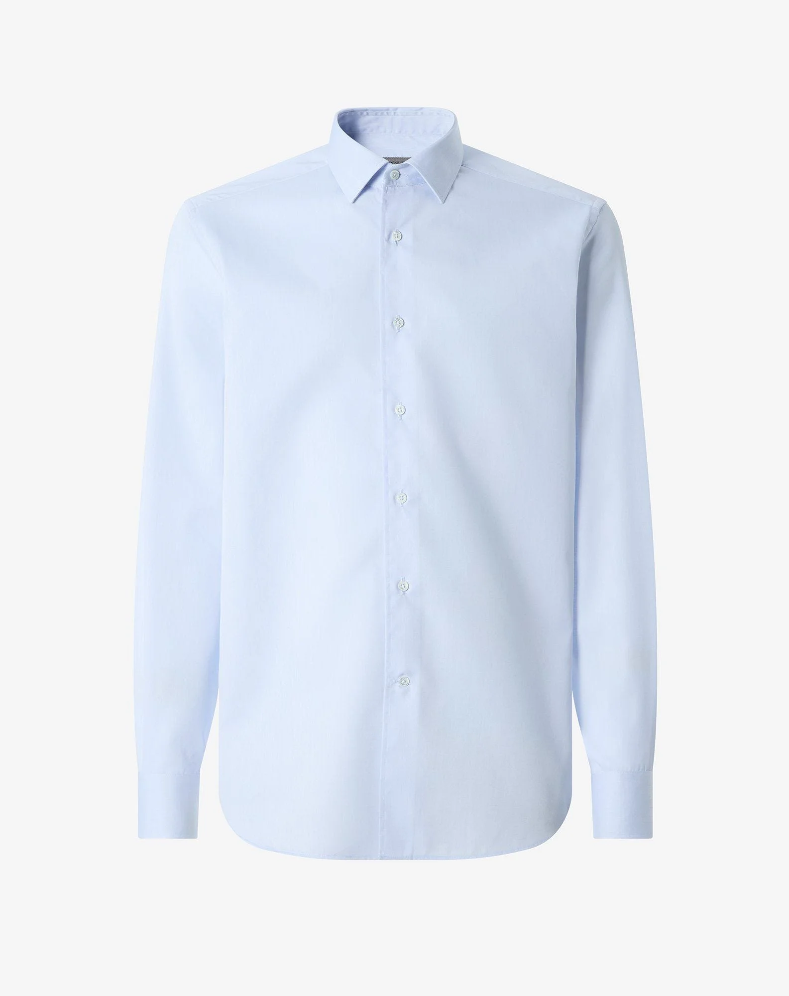 Light blue cotton twill shirt - 1