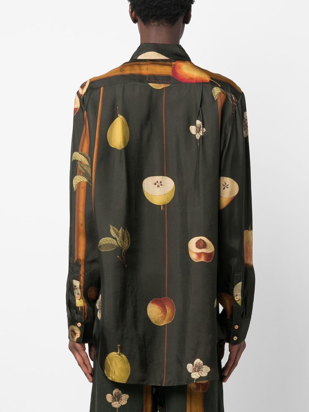 Fruit-print long-sleeve shirt - 4