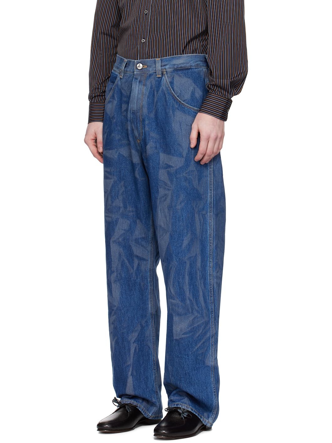Blue Baggy Jeans - 4