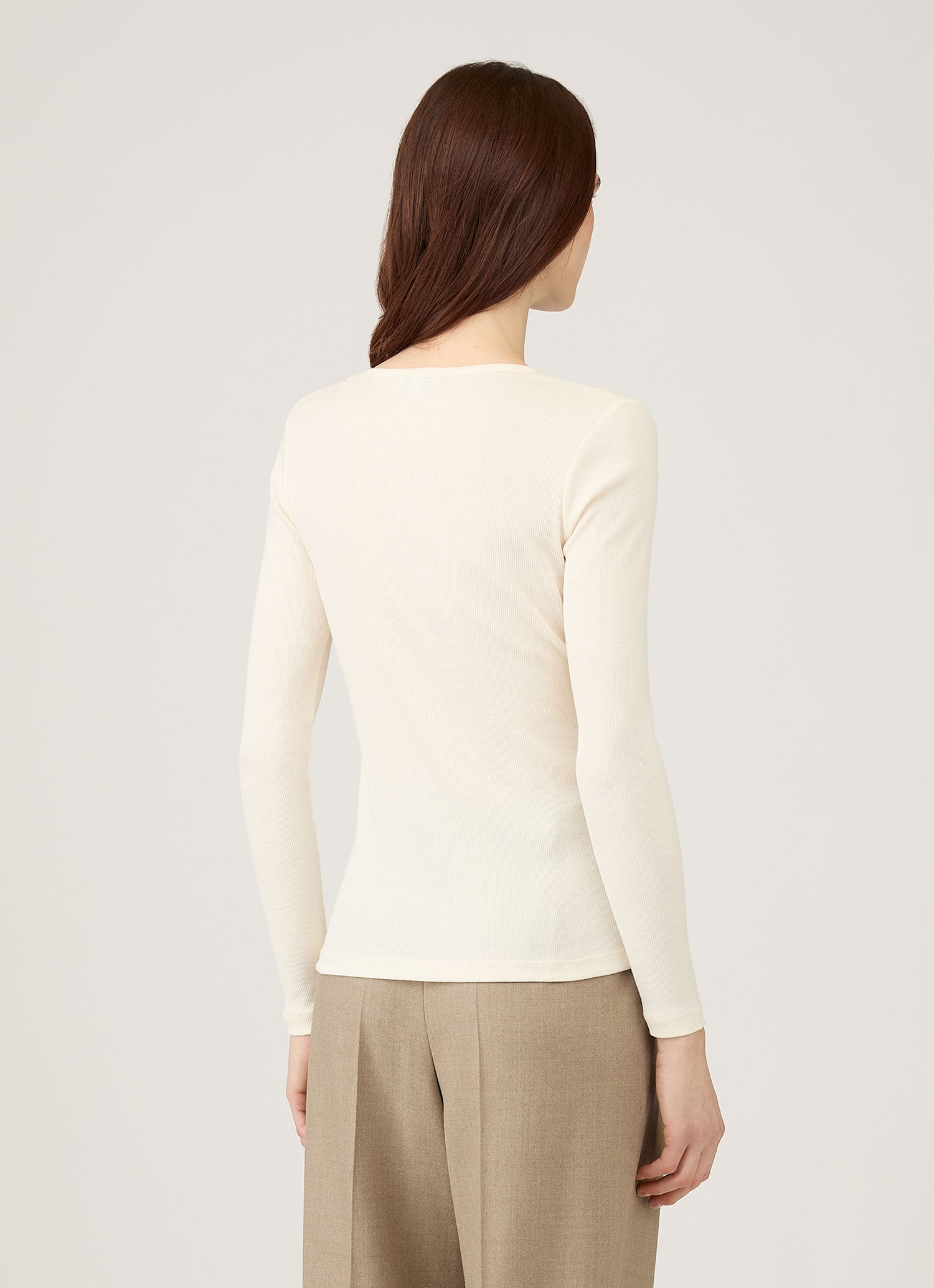 Long Sleeve Ribbed T‑shirt - 3
