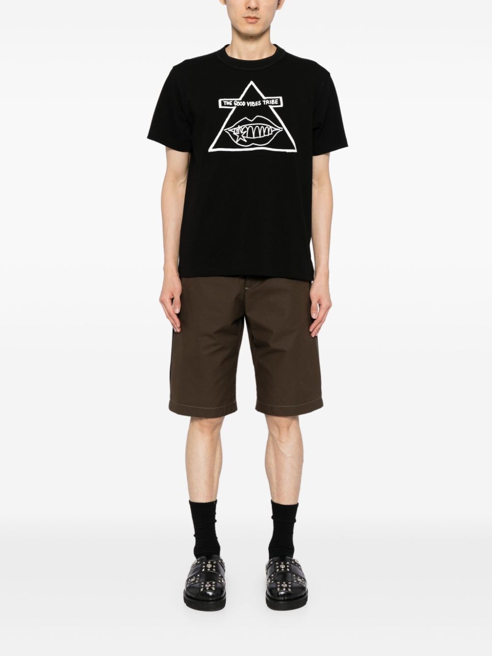 sacai Gonz-print T-Shirt | REVERSIBLE