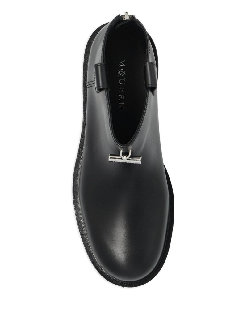 zip-fastening lug-sole boots 3