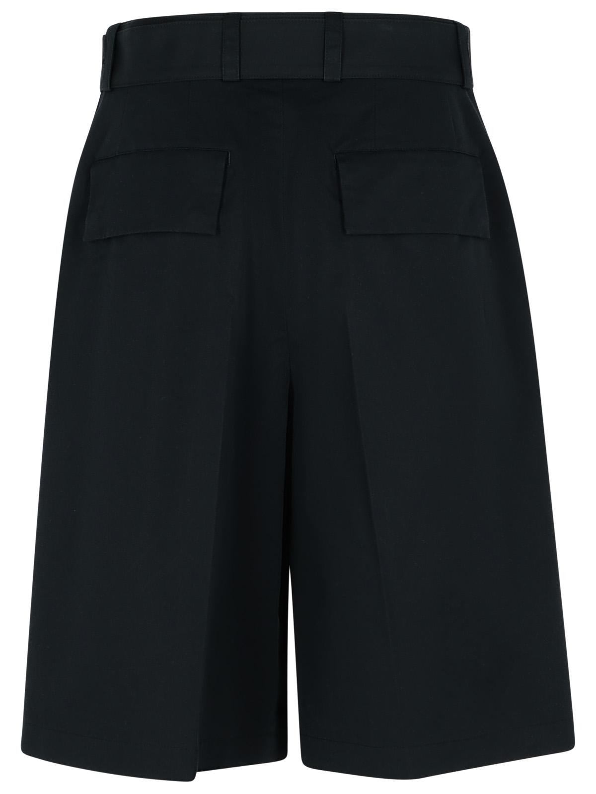 Jil Sander Black Cotton Blend Bermuda Shorts Men - 3