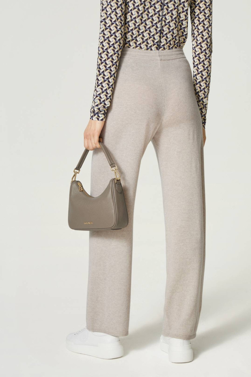 CRISTIN KNITTED PANTS IN BEIGE MELANGE 3