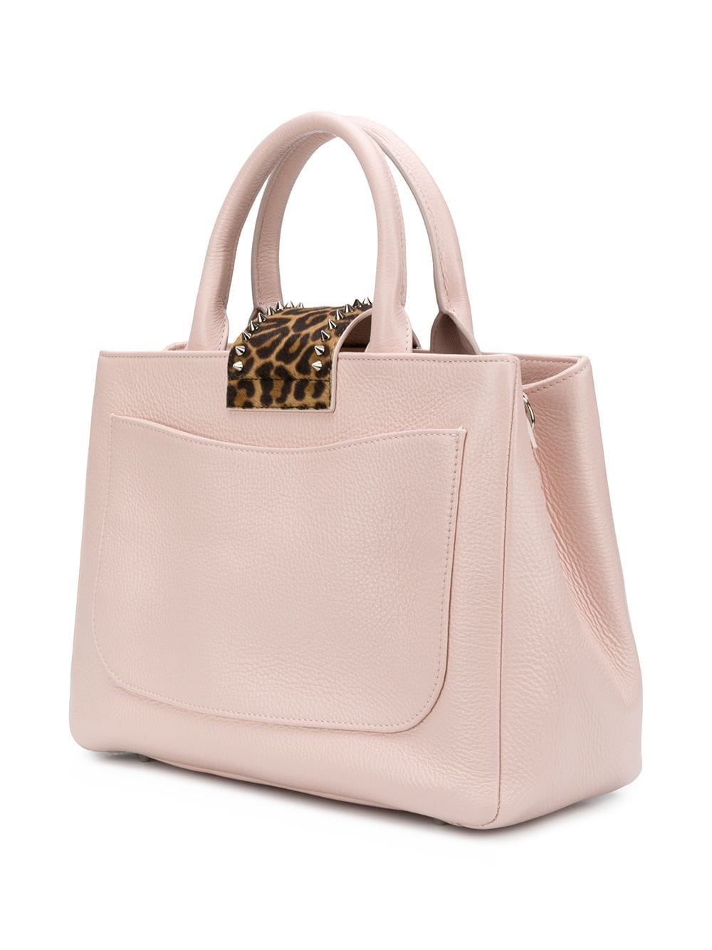 leopard trim tote - 3