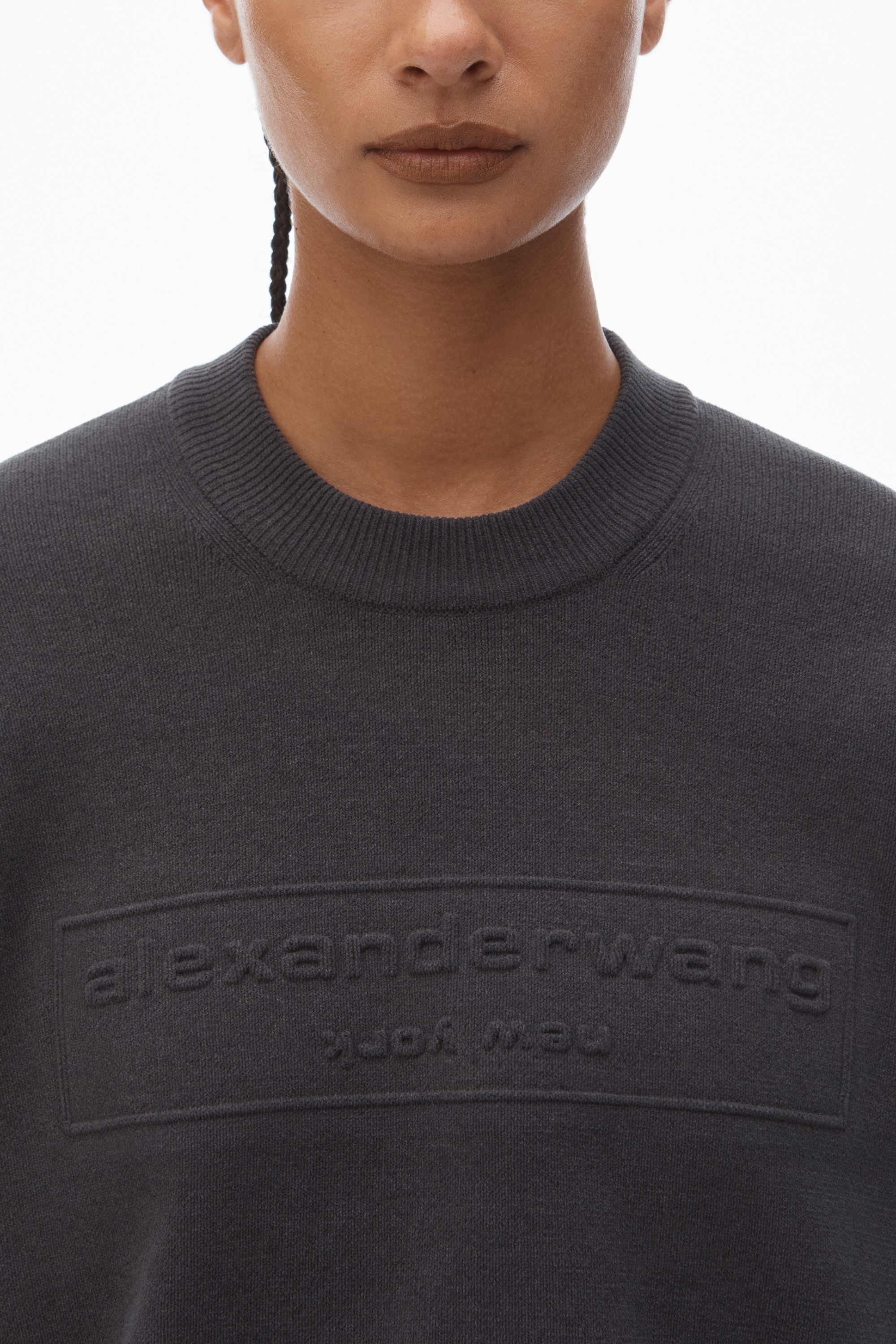 Logo-Embossed Sweater in Rib-Knit - 5