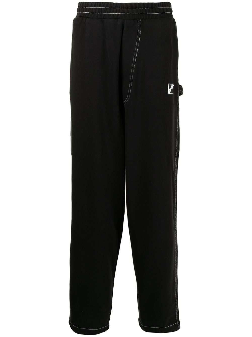 oversized cotton track trousers - 1