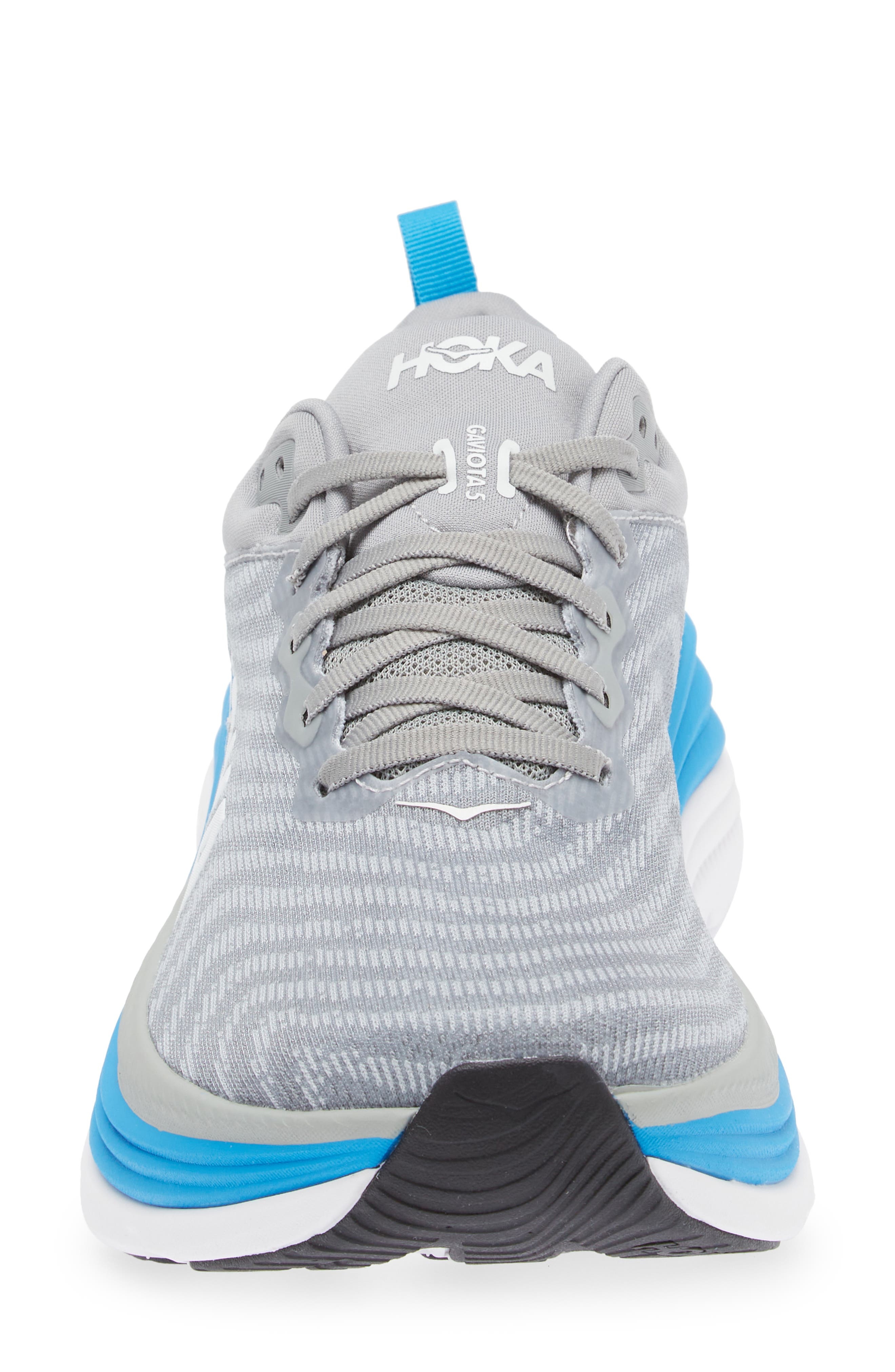 HOKA Gaviota 5 Running Shoe in Limestone /Diva Blue at Nordstrom - 4