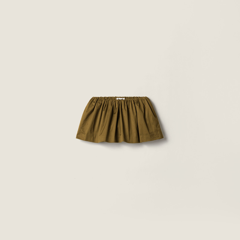 Satin cotton miniskirt 1