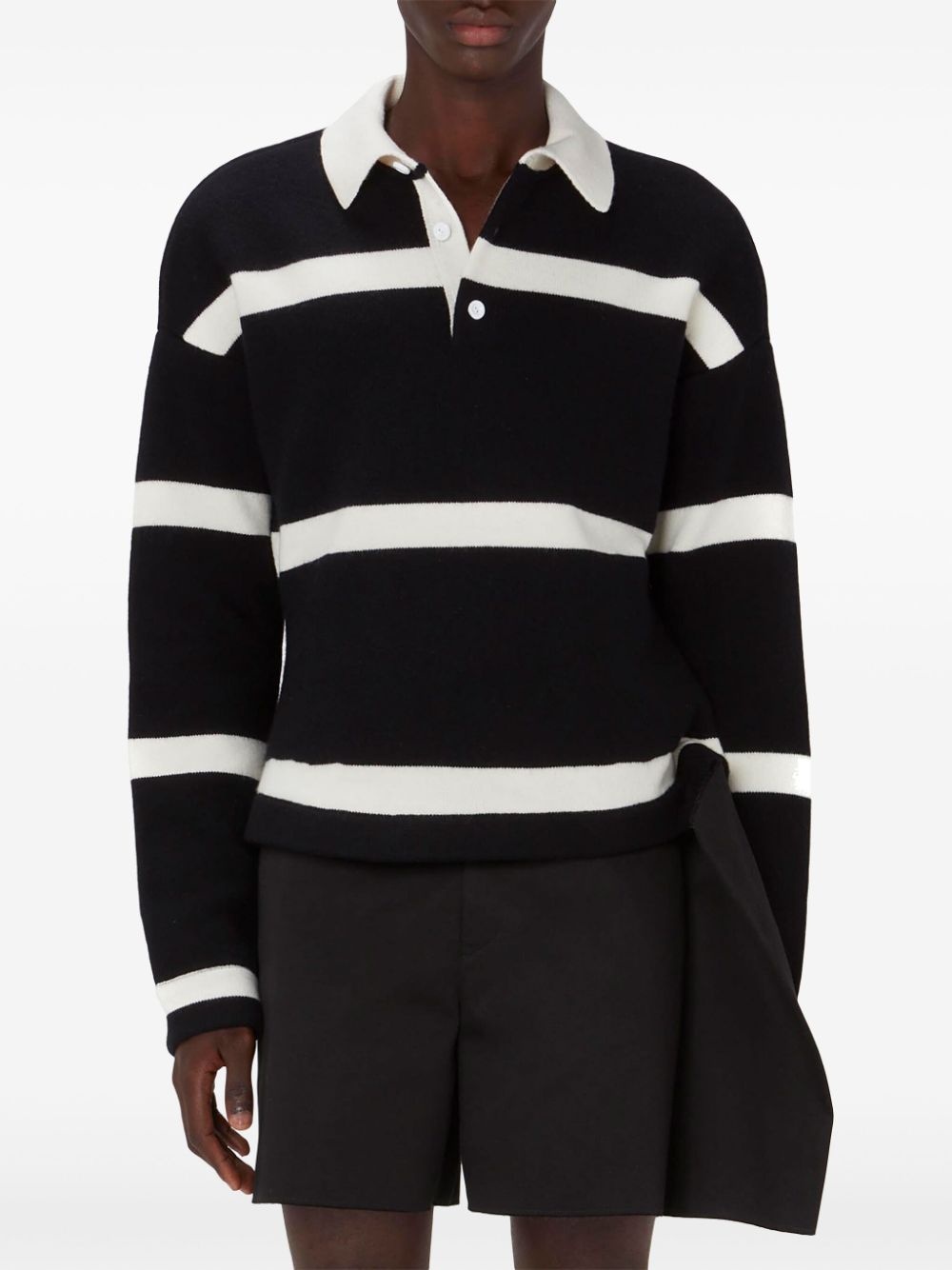 striped knitted jumper - 2