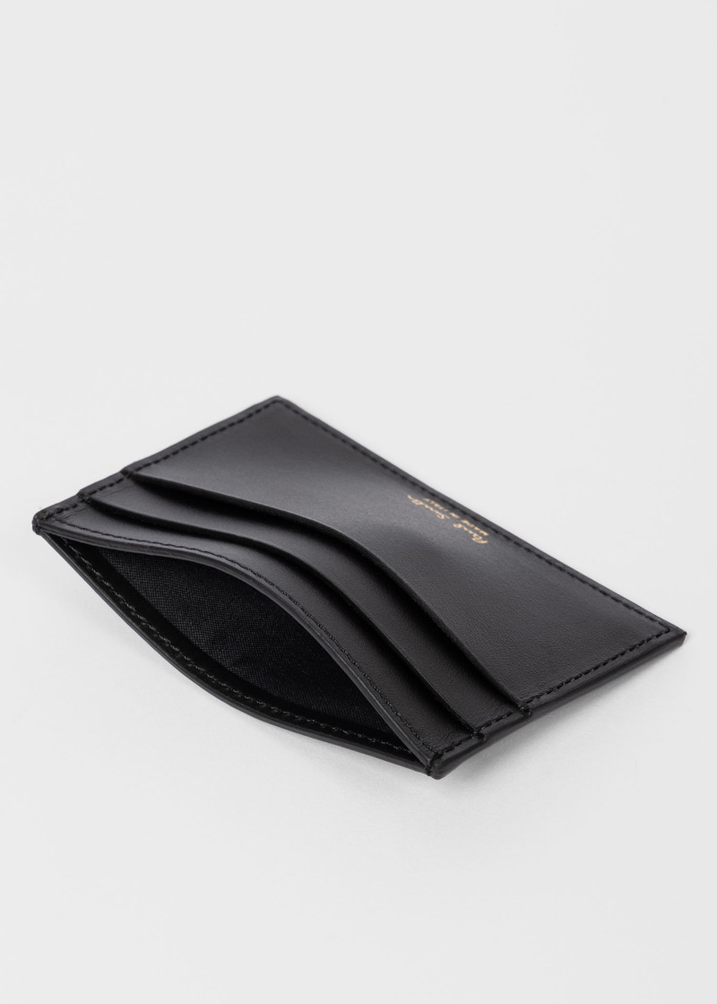 Black Leather 'Year Of The Dragon' Card Holder 3