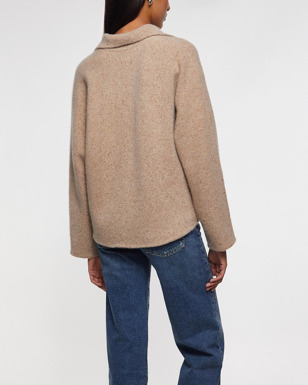 Sweater Donegal Dolman Polo Beige - 4