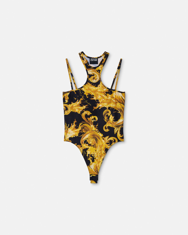 Printed Off-Shoulder Bodysuit 1