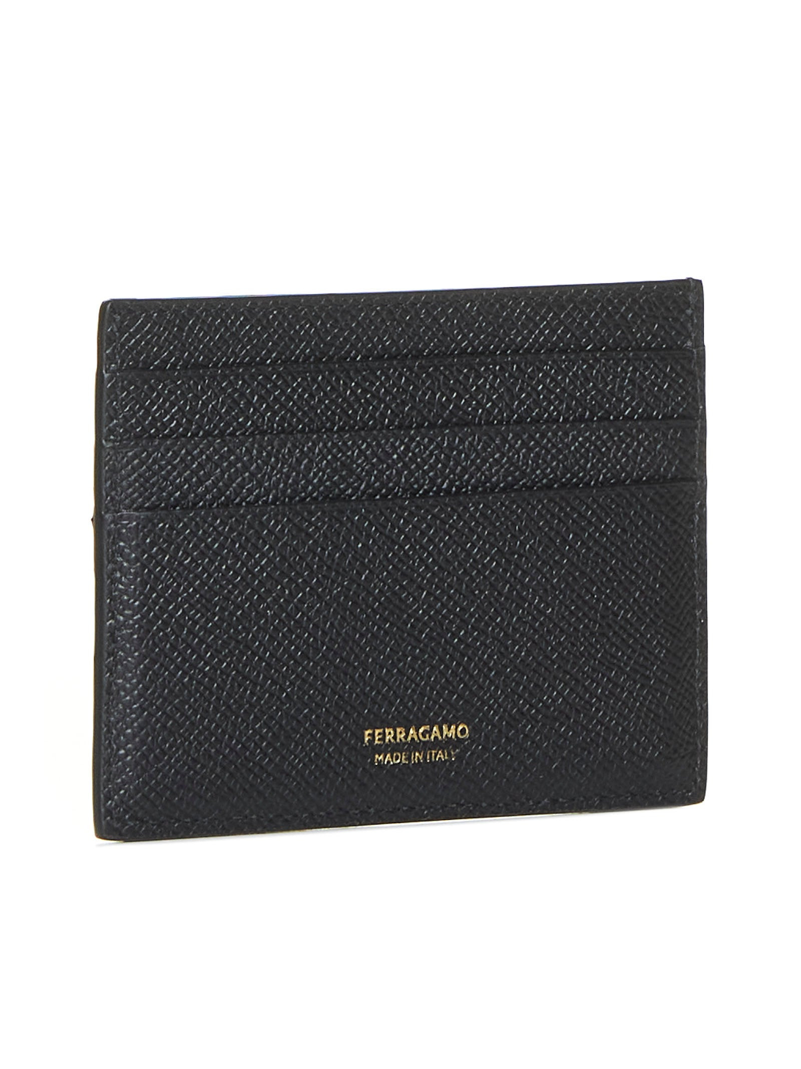 Black leather Gancini credit card holder - 3