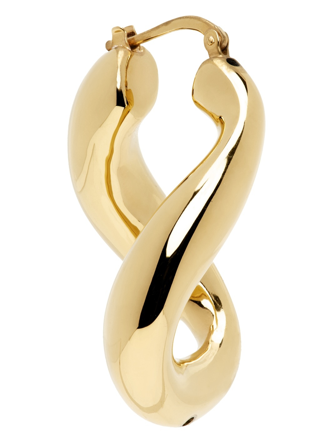 Gold Sculptural Hoop Earrings - 2