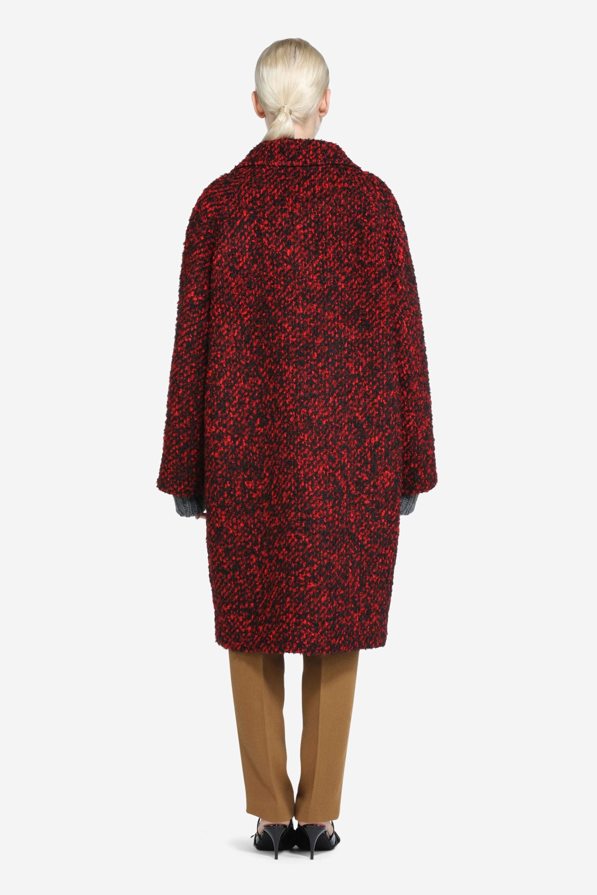 DOUBLE-BREASTED TWEED COAT - 2
