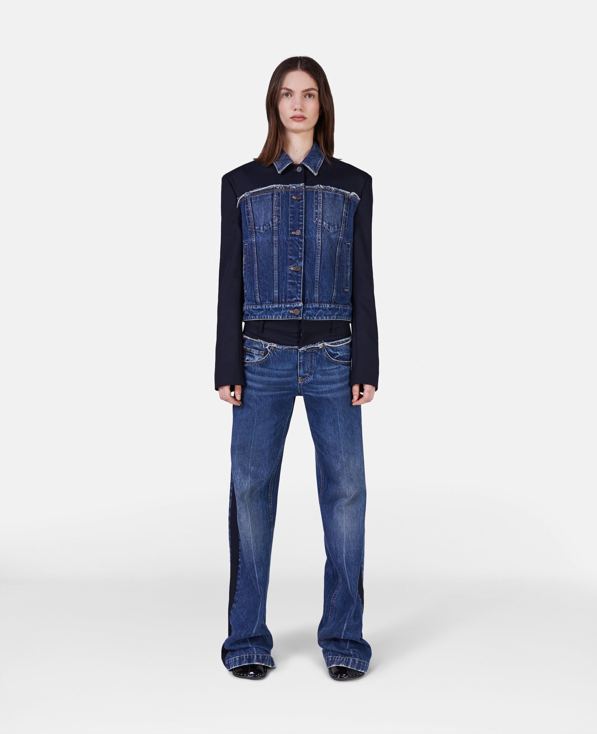 Twill Panelled Denim Jacket - 2