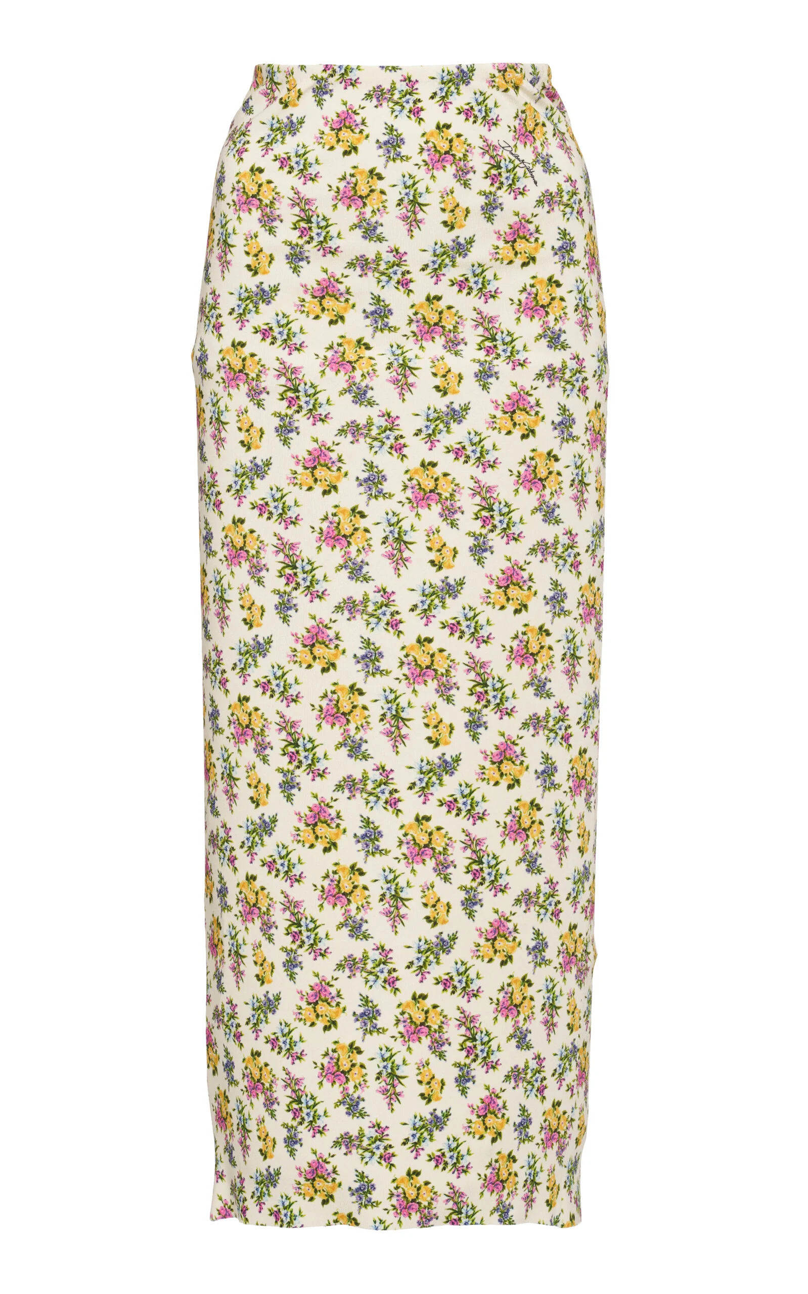Floral-Print Knitted Midi Skirt floral - 1