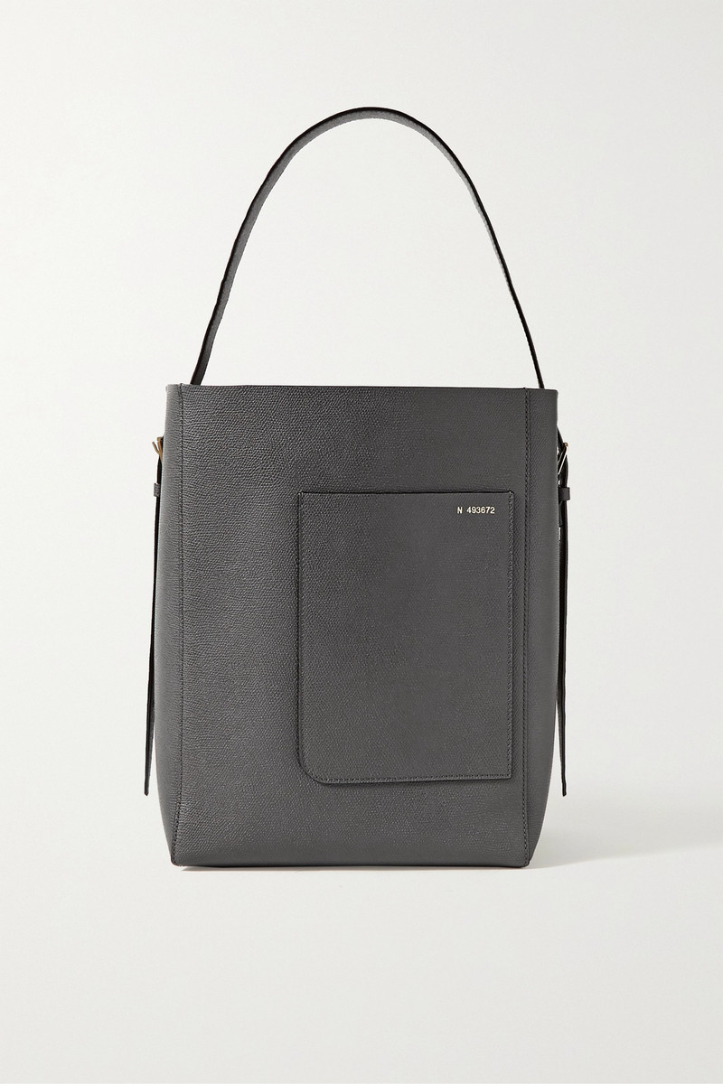 Secchiello printed textured-leather tote 1