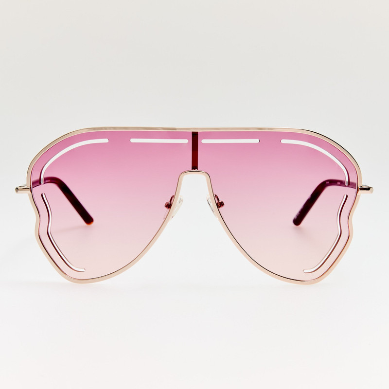 Kika Gardenia Sunglasses in Pink Gradient and Light Gold 1