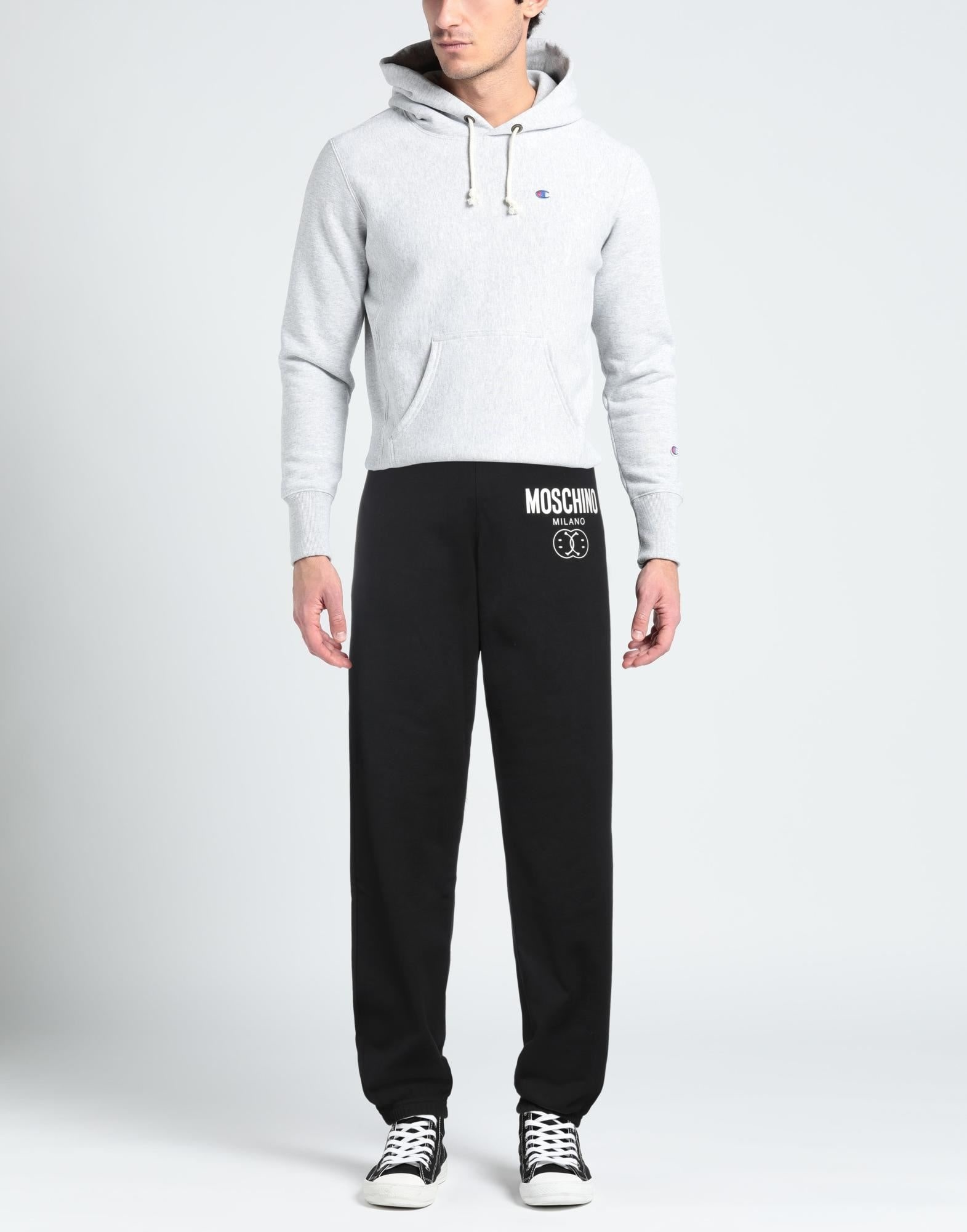Moschino DOUBLE SMILEY® LOGO ORGANIC FLEECE JOGGERS | REVERSIBLE
