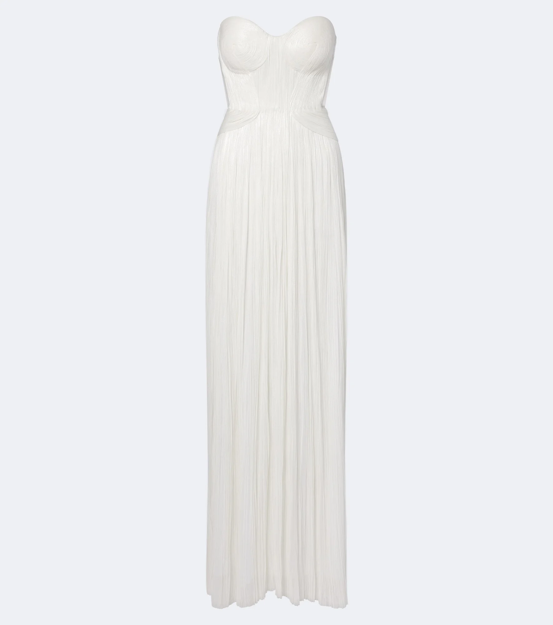 Kamina cutout silk tulle bustier gown - 1