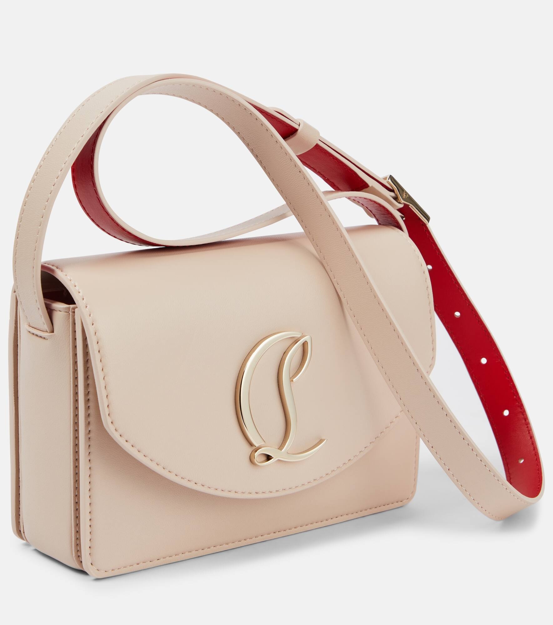 Loubi54 Small leather crossbody bag - 6