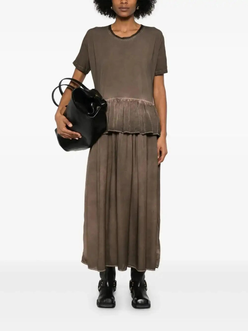 UMA WANG ruffle-detailed midi dress outlook