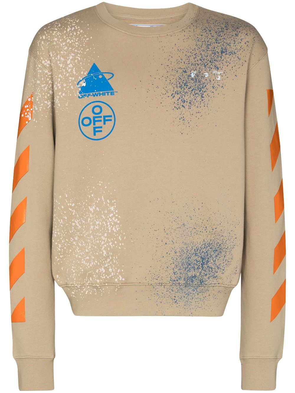 x Browns 50 paint-splatter sweatshirt - 1