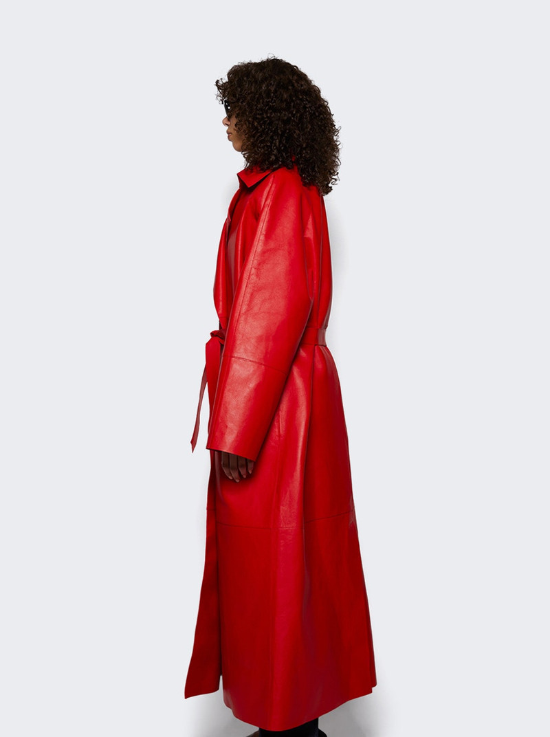 Long Belted Coat Red 3
