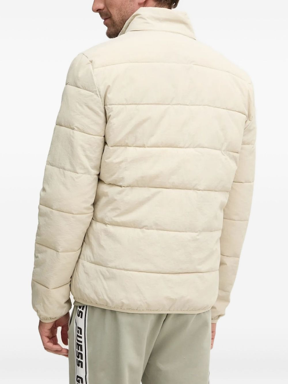 quilted logo-plaque jacket - 2