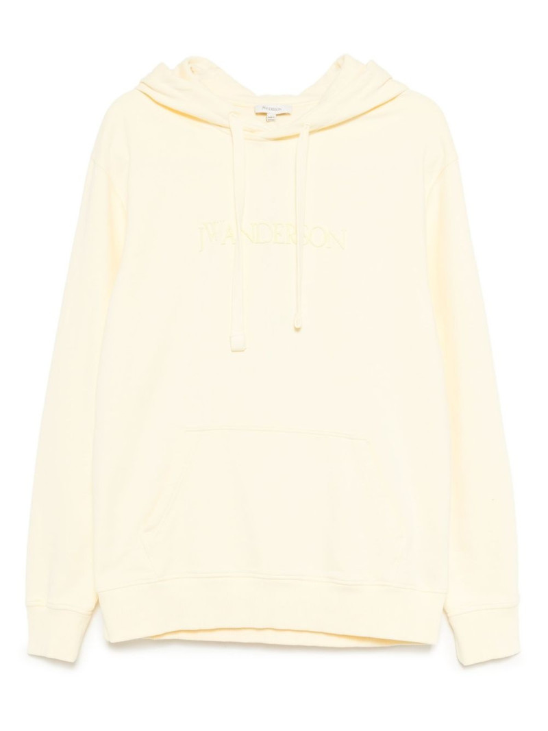 logo-embroidered hoodie 1