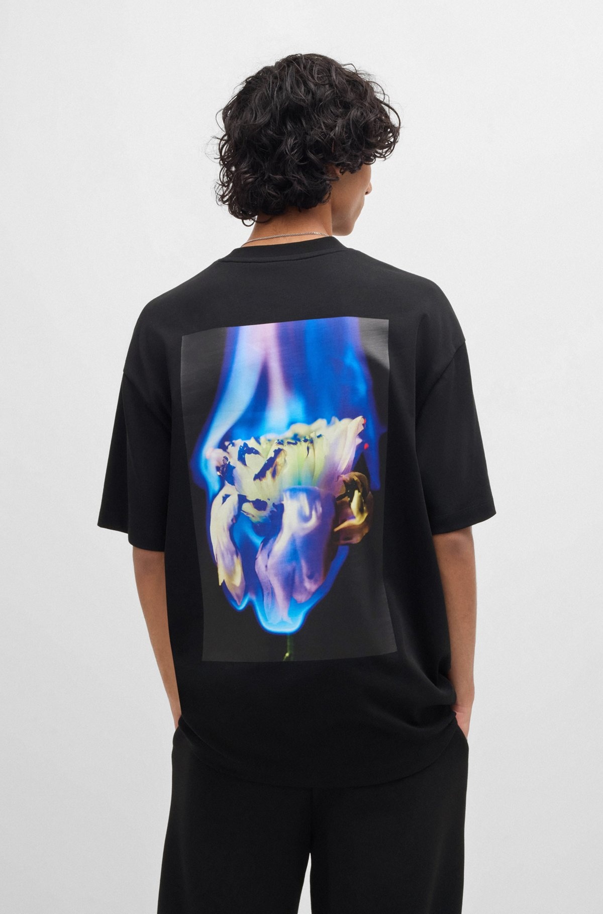 COTTON-JERSEY OVERSIZE-FIT T-SHIRT WITH SEASONAL ARTWORK - 5