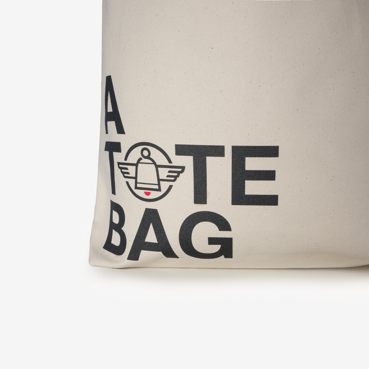 IH-TOTE-ATOTEBAG Printed Canvas Tote Bag - 'A Tote Bag' Print - 5