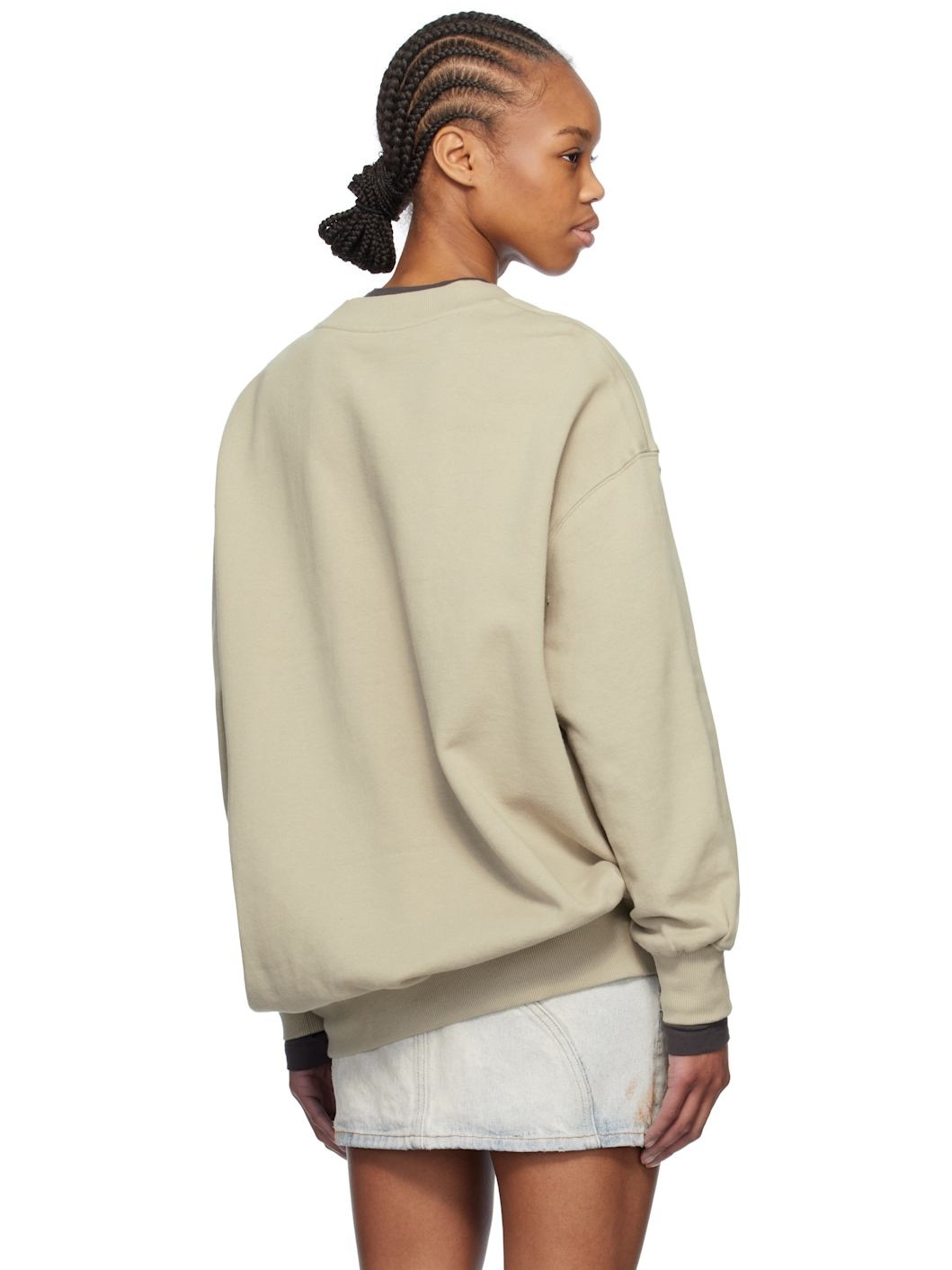 Khaki Oversized Sweatshirt - 3